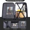 Expandable 3 Piece Luggage Sets Pc Lightweight & Durable Suitcase With Two Hooks, Spinner Wheels, Tsa Lock, (21/25/29) - Black - Image 5