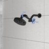 Sleek Design 4" Shower Arm Extension - Black - Image 9