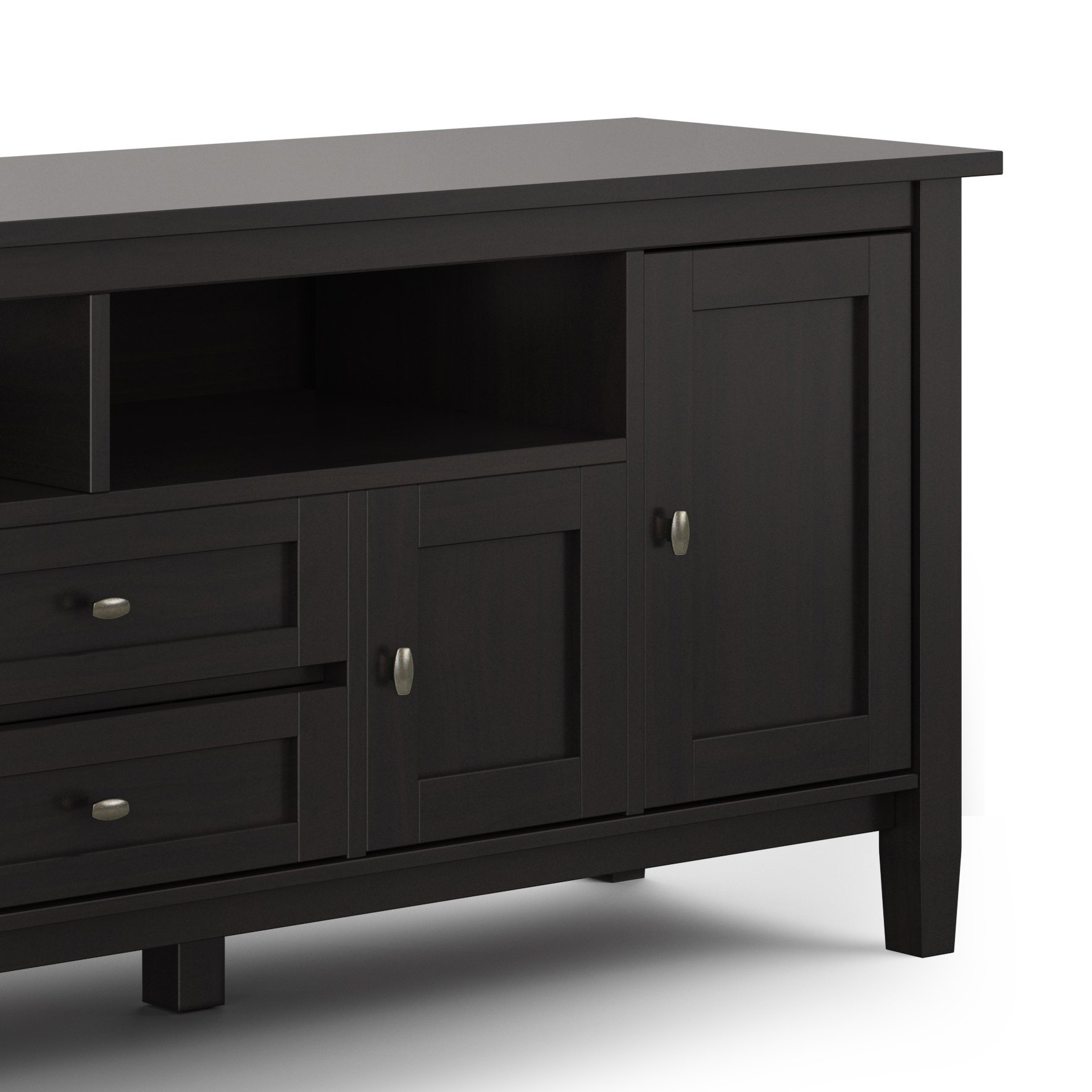 Warm Shaker - TV Media Stand - Hickory Brown - Image 6