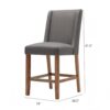 Brody - Counter Stool - Gray - Image 3