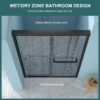 Double Sliding Glass Shower Door 8Mm Tempered Glass With Stainless Steel Frame - Matte Black - Image 8