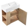 21.6" Floating Bathroom Vanity With Basin And Left Side Storage - Wood - Image 14