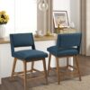 Boomerang - Dining Counter Stool Cushion - Navy - Image 7