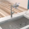 360° Pull Down Kitchen Faucet With 4 Spray Modes - Brushed Nickel - Image 9
