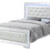 King Bed Elegant Contemporary - White - Image 6