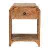 Newton - Mini Nightstand With A Drawer And Open Shelf - Beige Brown - Image 12