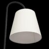 Seoul - Floor Lamp With Rotary Switch Wood Table Base - Black / White - Image 3