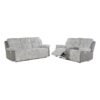 Bruni - Console Reclining Loveseat With Manual Recline - Gray - Image 12