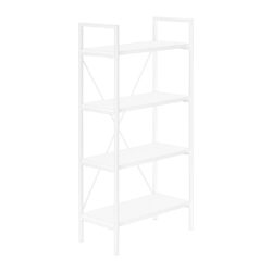Bookshelf, Bookcase, 4 Tier, Office, Bedroom, Contemporary, Modern - White