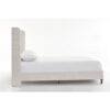 Hayden - King Size Upholstered Wingback Bed With And Tall 54" Headboard - Ivory - Image 12