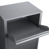 Steel Large Single Compartment Locking Parcel Drop Box With Keyed Access - Gray - Image 5