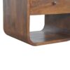 Curved Edge Nightstand - Chestnut - Image 7