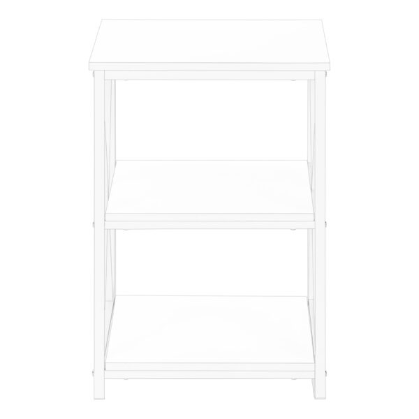 Accent Table, Side Contemporary And Modern - White