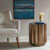 Valentina - Accent Table With Scalloped Edge Design - Bronze - Image 2
