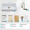 Drop In Waterfall Kitchen Sink With Pull Out Faucet - White - Image 9
