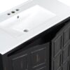 Bathroom Vanity Organizer With Sink, Handcrafted Solid Storage Cabinet - Espresso - Image 15