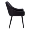 Dining Chair, Side Upholstered For Dining Room, Contemporary And Modern (Set of 2) - Black - Image 4