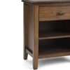 Artisan - Bedside Table - Rustic Natural Aged Brown - Image 6