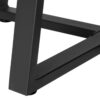 Accent Table, Side, Round Marble Look Contemporary & Modern - Black - Image 6