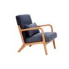 Accent Chair With Pillow Upholstered - Antique Dark Gray - Image 19