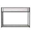 Adam - Twin Over Twin Bunk Guard Rail - Black With White Mesh - Image 4