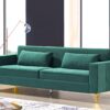Aesthetic Sofas For Living Room, 3 Seater Couch With Classic Modern Appeal And Luxurious Soft Comfort, Easy To Maintain - Green - Image 6