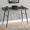Computer Desk For Home Office, Laptop, Storage Shelves, Versatile Placement - Gray - Image 9