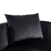 360 Degree Swivel Accent Chair With Soft Cushion For Living Room, Bedroom, Office - Black - Image 14
