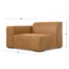 Rex - Left Arm Sofa Module - Sienna - Image 16