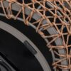 Willow - Upholstered Woven Patio Deep Seating Armchair, Wicker Frame - Wheat Beige / Golden Brown - Image 6
