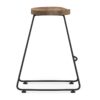 Amberly - Saddle Counter Height Stool (Set of 2) - Natural / Black - Image 4