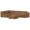 Rex - Left Sectional Sofa And Ottoman - Brown - Image 6