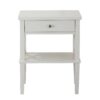 Madison - Nightstand With Open Shelf And Drawer And Decorative Side Panels - White - Image 8