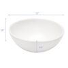 Circular Vessel Bathroom Sink 13" X 13" - White - Image 3