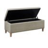 Caymus - Rectangular Soft Close Storage Bench - Light Gray - Image 7