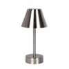 Elegance Rechargeable LED Table Lamp LED Touch Switch - Brushed Nickel / Silver - Image 6