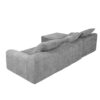 Modern L Shaped Sectional Sofa, Modular Velvet Couch With Adjustable Configurations - Gray - Image 10