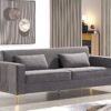 Aesthetic Sofas For Living Room, 3 Seater Couch With Classic Modern Appeal And Luxurious Soft Comfort - Gray - Image 9