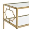Grifton - Rectangular Glass Accent Table - Antique Gold - Image 8