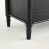 Vintage Display Cabinet With Double Glass Doors, Traditional Style For Collectibles, Ash Wood Veneer, 73.25" Tall - Black / Natural - Image 11