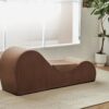 Solace - Chaise Lounge Chair Relaxation, Ergonomic Design With Soft Yet Firm High Density Foam Core, Removable Machinewashable Cover - Brown - Image 8
