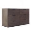 Morgan - Farmhouse 6 Drawer Jumbo Dresser Extra Deep Storage - Espresso - Image 4