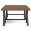 Sawhorse - Solid Walnut Veneer And Metal Coffee Table - Walnut - Image 3