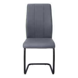 Dining Chair, Side, Upholstered, Contemporary & Modern (Set of 2) - Gray