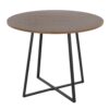 Cosmo Canary - Contemporary Dining Table - Black / Walnut - Image 3