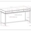 Banting - Mid Century Desk - White - Image 2