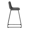 Office Chair, Bar Height, Standing, Computer Desk, Work, Leather Look, Contemporary, Modern - Gray - Image 14