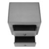 Nightstand, Storage Drawer, Upholstered, Transitional - Gray - Image 5