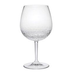 Tritan - Leadingware Unbreakable Wine Glass Set With Hammer Design Bpa Free Plastic, 22Oz - Clear