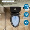 1 Piece Toilet With Tornado Flush, Soft Closing Seat, 12" Siphonic S Trap - Matte Black - Image 6
